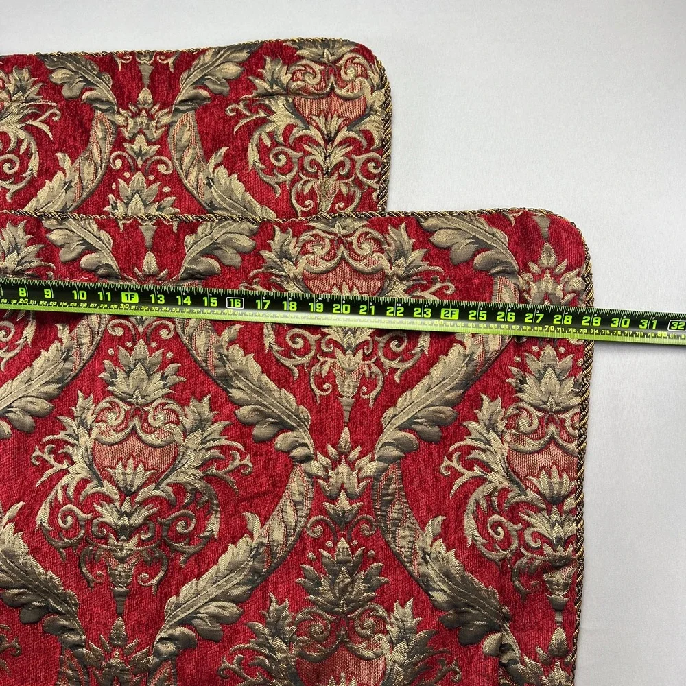 Set Of 2 Springs Standard Pillow Shams Multicolor Damask Print Bedding (20